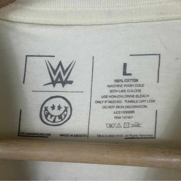 WWE Beige Undertaker Graphic Tee - Picture 2 of 5